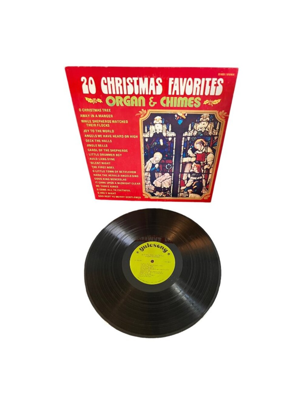Vintage Yulesong 20 Christmas Favorites Organ & Chimes LP Vinyl Record Stereo